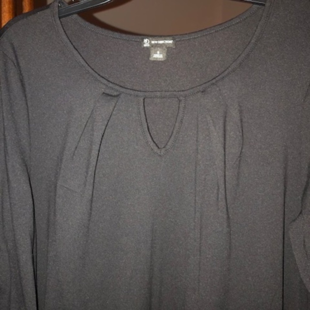 NWT New Directions Basic Black Dress - Picture 2 of 4